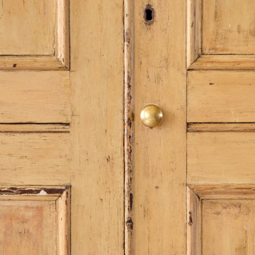 19TH CENTURY PINE CHAPEL CUPBOARD IN PAINT - ADDITIONAL PHOTO 13