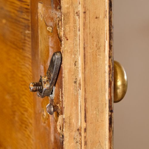 19TH CENTURY PINE CHAPEL CUPBOARD IN PAINT - ADDITIONAL PHOTO 16