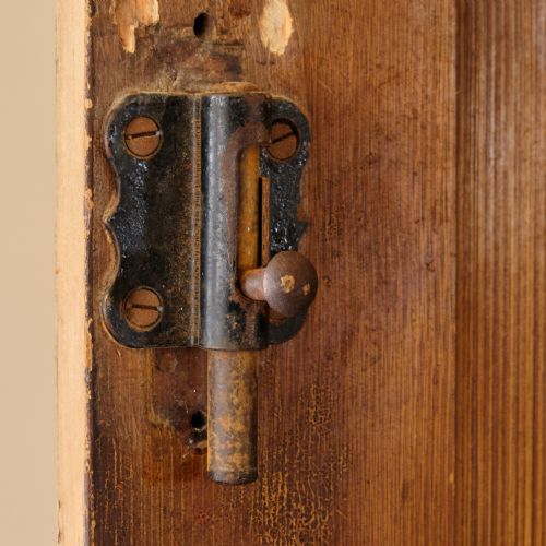 19TH CENTURY PINE CHAPEL CUPBOARD IN PAINT - ADDITIONAL PHOTO 19