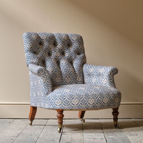 MID 19TH CENTURY HOWARD SONS ARMCHAIR - ADDITIONAL PHOTO 2