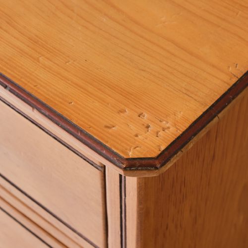 19TH CENTURY AESTHETIC MOVEMENT ASH CHEST OF DRAWERS - ADDITIONAL PHOTO 9