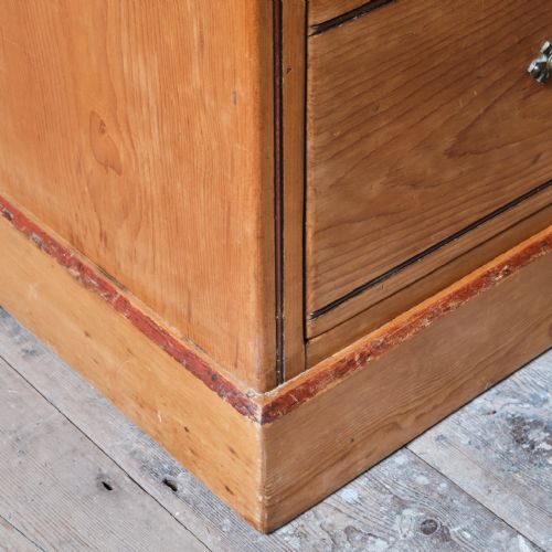 19TH CENTURY AESTHETIC MOVEMENT ASH CHEST OF DRAWERS - ADDITIONAL PHOTO 11