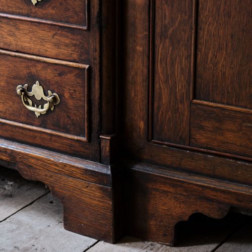 18TH CENTURY WELSH OAK LLANRWST BREAD AND CHEESE DRESSER C1780 - ADDITIONAL PHOTO 19