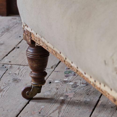 ANTIQUE HAMPTON SONS OPEN ARMCHAIR - ADDITIONAL PHOTO 1