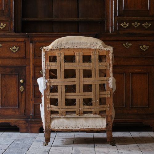 ANTIQUE HAMPTON SONS OPEN ARMCHAIR - ADDITIONAL PHOTO 14