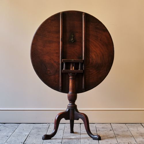 GEORGE III MAHOGANY BIRDCAGE TRIPOD TABLE - ADDITIONAL PHOTO 1