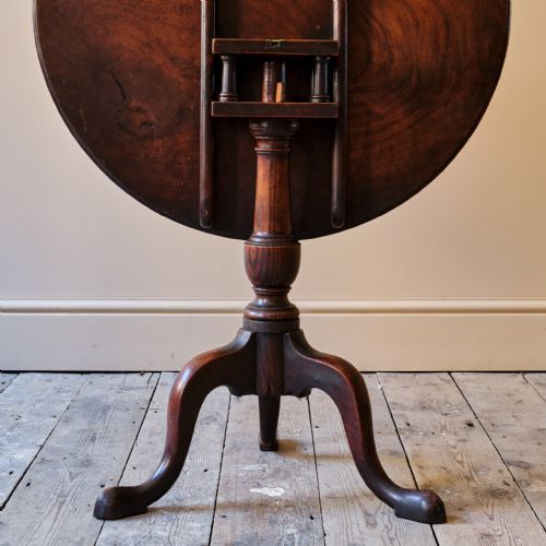 GEORGE III MAHOGANY BIRDCAGE TRIPOD TABLE - ADDITIONAL PHOTO 2