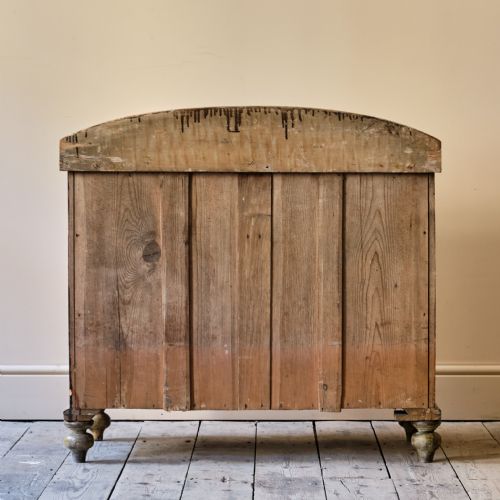 ANTIQUE PINE CHEST OF DRAWERS IN ORIGINAL PAINT - ADDITIONAL PHOTO 3