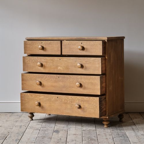 ANTIQUE PINE CHEST OF DRAWERS IN ORIGINAL PAINT
