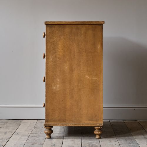 ANTIQUE PINE CHEST OF DRAWERS IN ORIGINAL PAINT - ADDITIONAL PHOTO 6