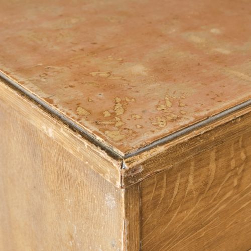 ANTIQUE PINE CHEST OF DRAWERS IN ORIGINAL PAINT - ADDITIONAL PHOTO 13