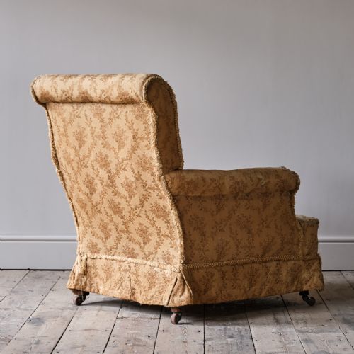 19TH CENTURY HOWARD STYLE COUNTRY HOUSE ARMCHAIR - ADDITIONAL PHOTO 5