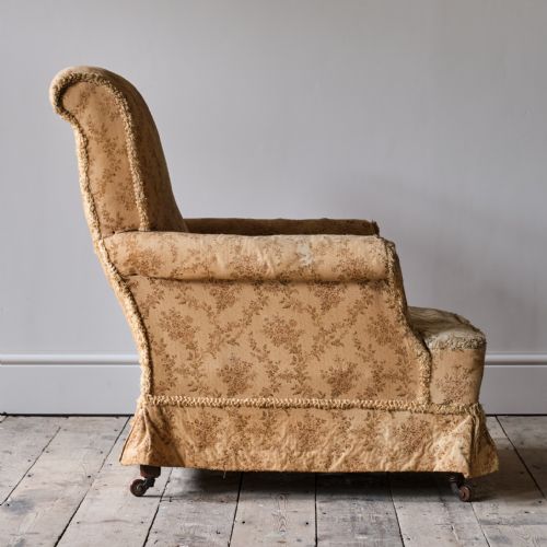 19TH CENTURY HOWARD STYLE COUNTRY HOUSE ARMCHAIR - ADDITIONAL PHOTO 6