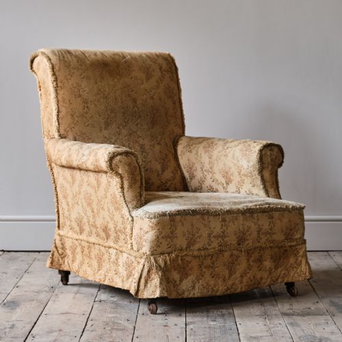 19TH CENTURY HOWARD STYLE COUNTRY HOUSE ARMCHAIR - ADDITIONAL PHOTO 7