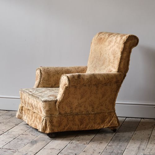 19TH CENTURY HOWARD STYLE COUNTRY HOUSE ARMCHAIR - ADDITIONAL PHOTO 9