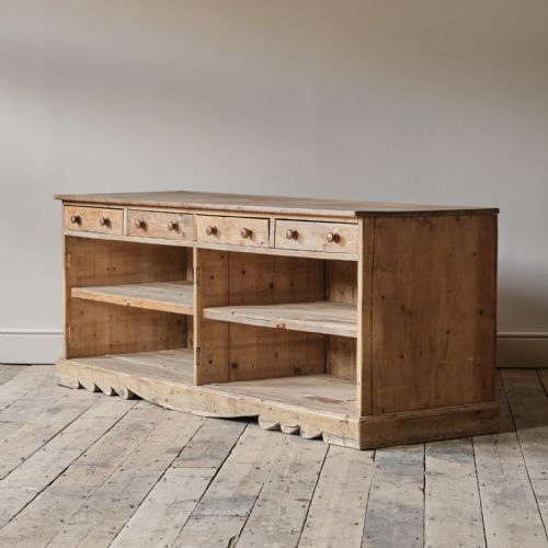 HUGE 20TH CENTURY PINE FARMHOUSE DRESSER - ADDITIONAL PHOTO 2