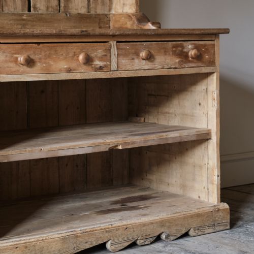 HUGE 20TH CENTURY PINE FARMHOUSE DRESSER - ADDITIONAL PHOTO 5