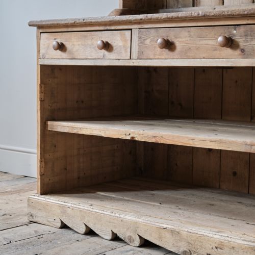 HUGE 20TH CENTURY PINE FARMHOUSE DRESSER - ADDITIONAL PHOTO 6