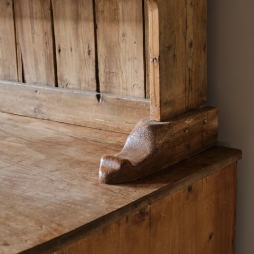 HUGE 20TH CENTURY PINE FARMHOUSE DRESSER - ADDITIONAL PHOTO 7