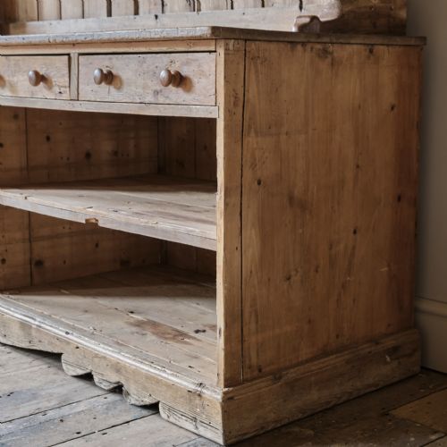 HUGE 20TH CENTURY PINE FARMHOUSE DRESSER - ADDITIONAL PHOTO 8