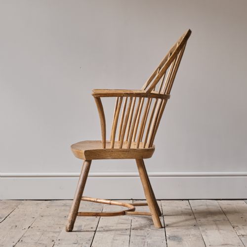 ANTIQUE 19TH CENTURY HOOP BACK WINSOR CHAIR - ADDITIONAL PHOTO 2