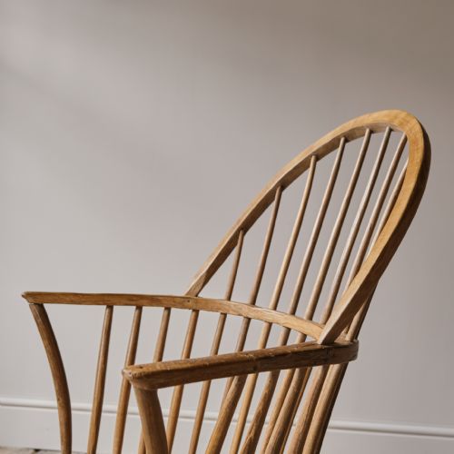 ANTIQUE 19TH CENTURY HOOP BACK WINSOR CHAIR - ADDITIONAL PHOTO 10