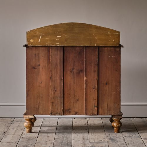 ANTIQUE PINE WASHSTAND CHEST OF DRAWERS IN ORIGINAL PAINT - ADDITIONAL PHOTO 7