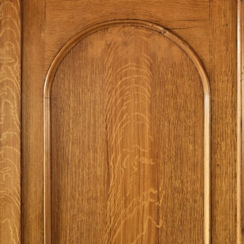 ANTIQUE PINE LINEN PRESS IN ORIGINAL PAINT - ADDITIONAL PHOTO 8