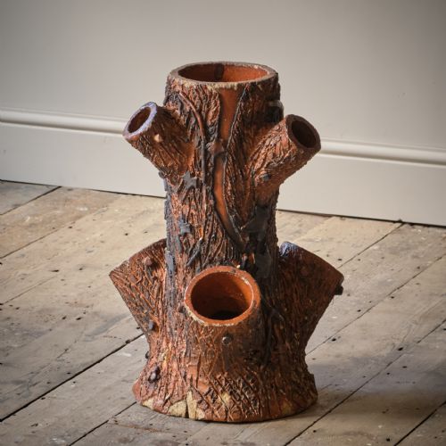 ANTIQUE FAUX BOIS STRAWBERRY PLANTER - ADDITIONAL PHOTO 1