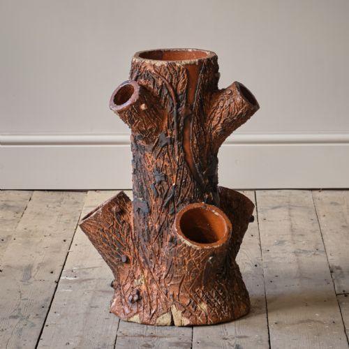 ANTIQUE FAUX BOIS STRAWBERRY PLANTER - ADDITIONAL PHOTO 2