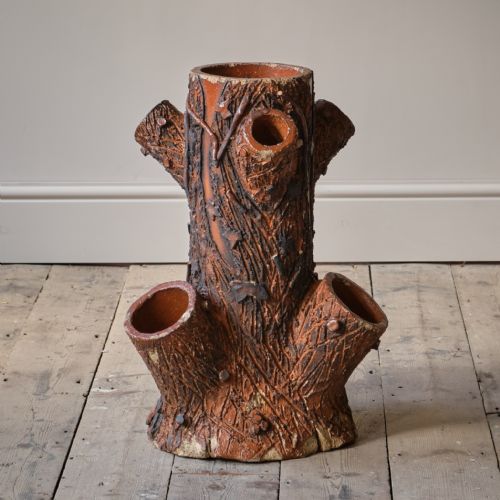 ANTIQUE FAUX BOIS STRAWBERRY PLANTER - ADDITIONAL PHOTO 3