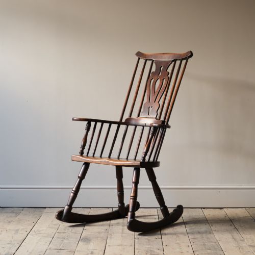 Late 18th Century Thames Valley Rocking Windsor Chair