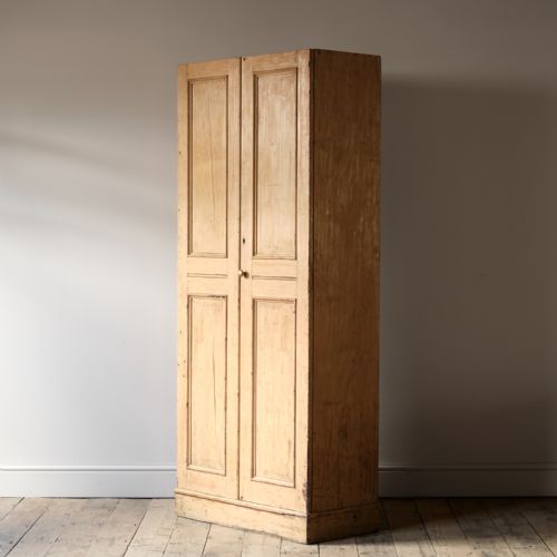 19th Century Pine Chapel Cupboard in Paint