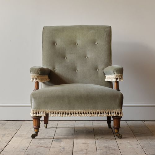fig 1. Mid 19th century Gillows Open Armchair.