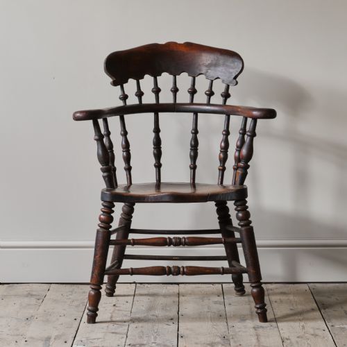 19th Century 'Smokers Bow' Windsor Chair