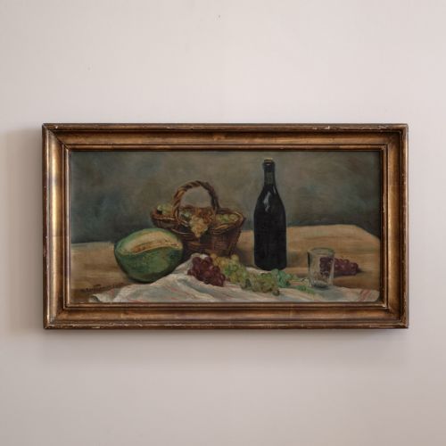 Early 20th Century Oil on Canvas Still Life