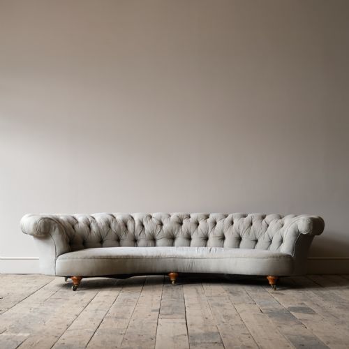 Howard & Sons Crescent Chesterfield Sofa C1850
