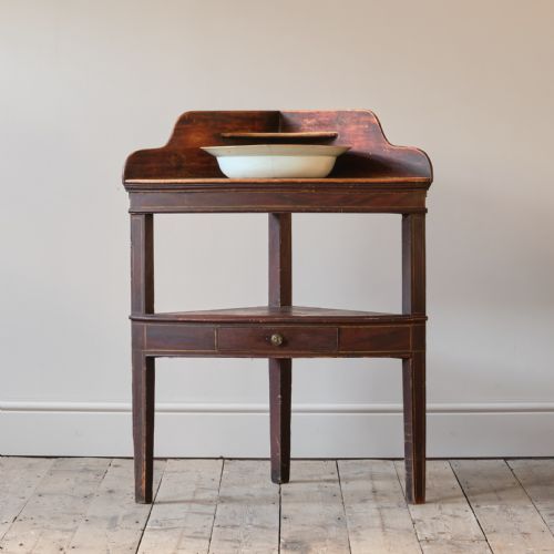 Regency Pine Washstand in Original Paint