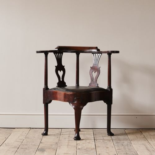 George II Mahogany Corner Chair C1750