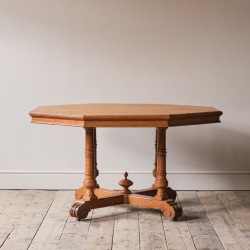 19th Century Oak Octagonal Centre Table