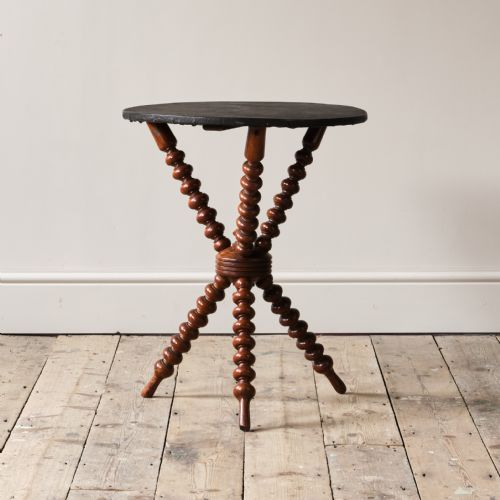 19th Century Bobbin Turned Gypsy Side Table