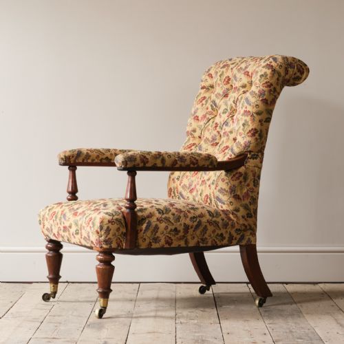 Mid 19th Century Miles & Edwards Open Armchair
