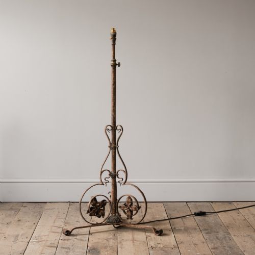 Adjustable Blacksmith Made Floor Lamp