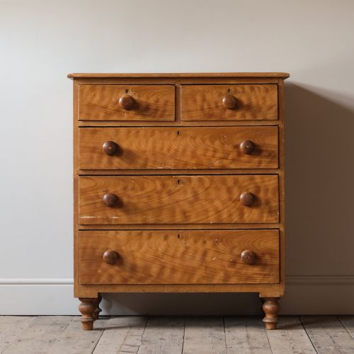 19th century Pine Chest of Drawers in Paint