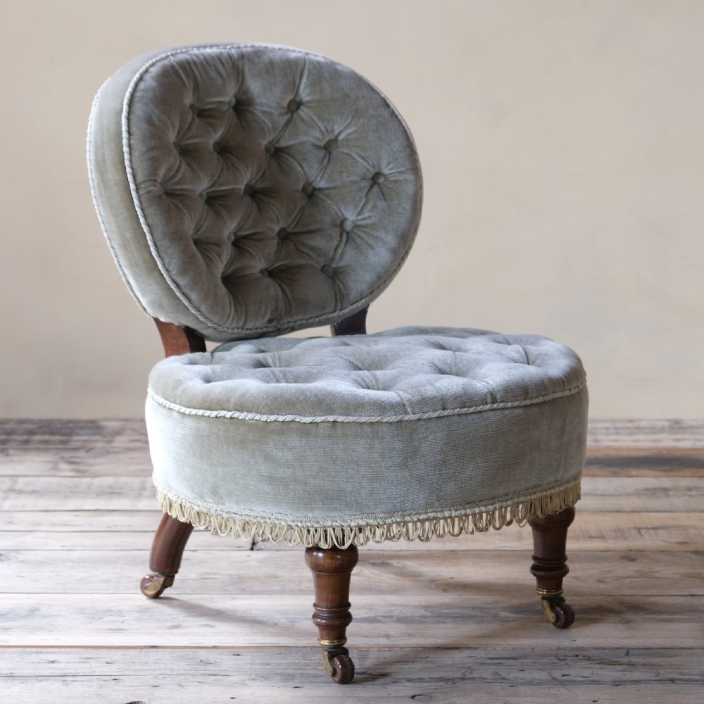 antique Jas Shoolbred slipper chair View III