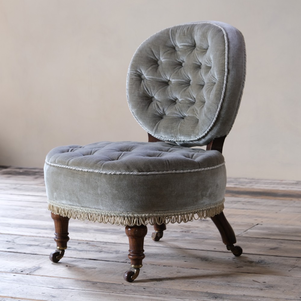 antique Jas Shoolbred slipper chair View V