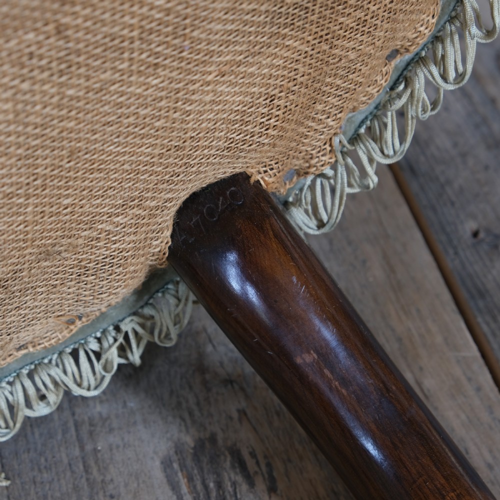 antique Jas Shoolbred slipper chair View VI