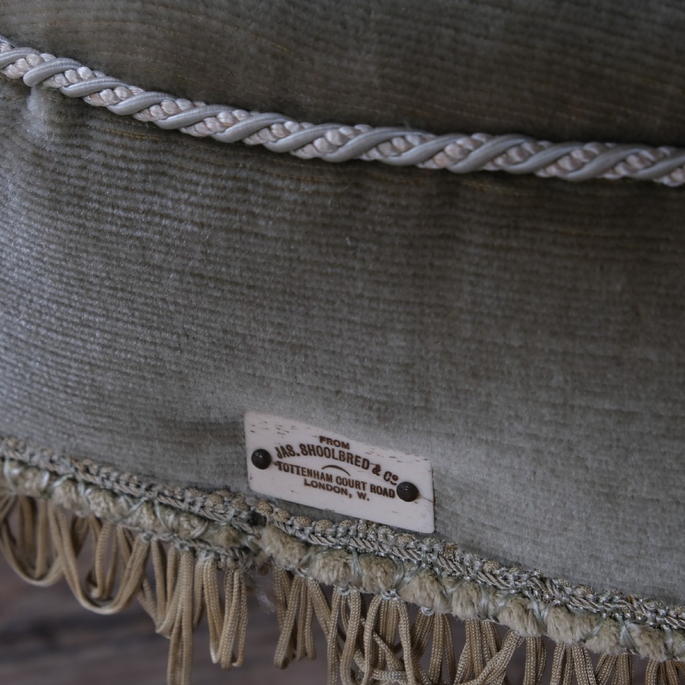 antique Jas Shoolbred slipper chair View IX