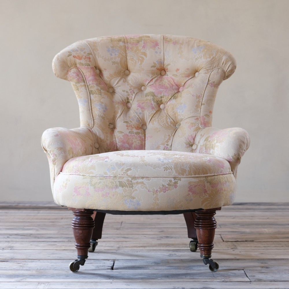 19th century iron back bedroom chair View II