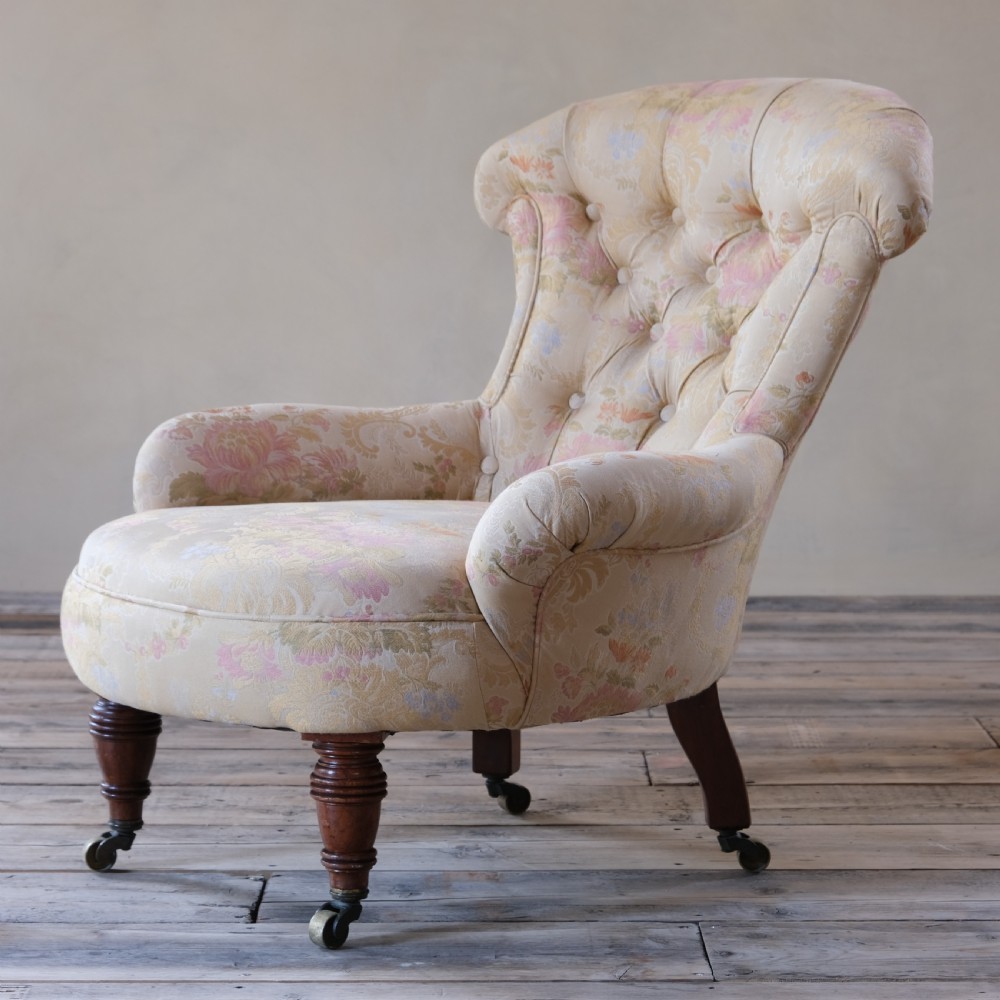 19th century iron back bedroom chair View III